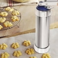 thumbnail image 3 of Cookie Press Kit DIY Cookie Press Decorating Kit Detachable Cookie Decorating Press with 4 Icing Nozzles and 20 Cookie Molds Reusable Dessert Decorating Syringe Set Cookie Maker Press, 3 of 5