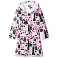 thumbnail image 1 of Up Past 8 Girls' Bathrobe Fuzzy Hooded Robe Sleepwear, 1 of 1