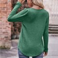 thumbnail image 4 of AherBiu Tuniques pour Femmes à Manches Longues d'Automne, Blouses à Encolure Carrée, Chic Décontracté, Froncées, Coupe Ample, 4 of 7