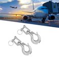 thumbnail image 3 of Safety Chain Hooks, 2Pcs Winch Hook Clevis Hook Lifting Clevis Chain Hook 304 Stainless Steel Rigging Accessory with Safety Latch, 3 of 7