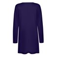 thumbnail image 4 of AherBiu Womens Cardigan Tops Long Sleeve Open Front Mid-Long Outwear with Pockets Spring Clothes, 4 of 6