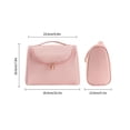 thumbnail image 4 of Wisewang Red Stylish Portable Makeup Bag - Carry Beauty Arsenal Anywhere Storage And Organizing Bag across pattern pink 1Set, 4 of 6