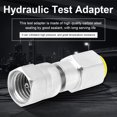 thumbnail image 2 of Adaptateur de Test Hydraulique, Raccord de Test Hydraulique, Acier au Carbone Haute Pression pour Détection de Pression du Système Hydraulique Lubrification, 2 of 8