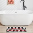 thumbnail image 3 of Douceur Christmas Checkered Bathroom Rugs, Cute Black Bath Mat, Christmas Bathroom D cor Non Slip Bath Rugs, Soft and Absorbent Washable Bath Rugs for Bathroom 32"X20", 3 of 7