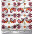thumbnail image 1 of Soimoi Poly Georgette Fabric Dot,Floral & Paisley Print Sewing Fabric Yard 52 Inch Wide, 1 of 3