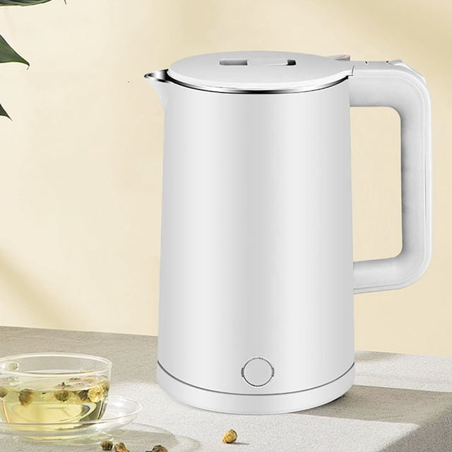 Electric Water Pot, 2.3L Electric Kettle Stainless Electric Water Boiler with high-end performance. Features a stainless steel liner, plastic-coated shell, and a large spout for easy cleaning and filling. Includes a one-touch lid opening mechanism and integrated wrapped kettle mouth for safety. Designed with 4-fold safety protection, anti-leakage technology, and steam scald prevention. Ideal for boiling water efficiently and safely.