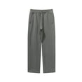 thumbnail image 1 of Styesk Men's Pants Men's Solid Color Casual Straight Leg Pants Full Length Pants, 1 of 3