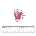 thumbnail image 3 of Mini Panier de Rangement en Plastique Outil de Nettoyage Seau Boîte de Rangement Panier à Vêtements Rouge, 3 of 8