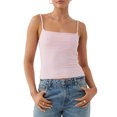 thumbnail image 1 of FAROOT Women Crop Camisole Solid Color Summer Backless Spaghetti Strap Tank Tops Sleeveless T-Shirt, 1 of 7