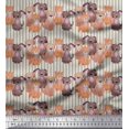 thumbnail image 1 of Soimoi Tissu Vert en Coton Duck à Rayures et Imprimé Chien 1 Yard 42 Pouces de Large, 1 of 5