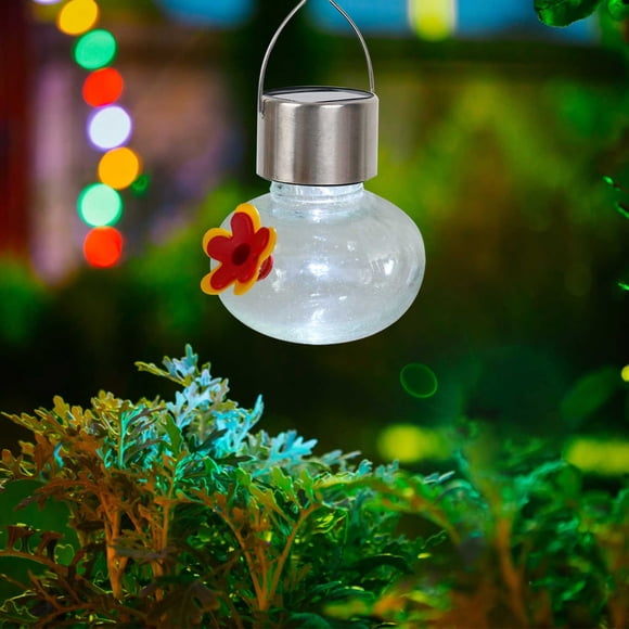 HOARBOEG Solar Hanging Light Outdoor Waterproof LED Small Chandelier Light Empty Garden Light Decoration