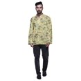 thumbnail image 1 of Atasi Kurta Décontractée Imprimée à Col Chinois Chemise Ethnique Kurta Courte pour Homme Tunique, 1 of 5