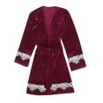 thumbnail image 1 of Teissuly Pyjama pour Femmes Mode Aguichant en Velours Doré Nuisette Service à Domicile Tenue d'Intérieur Pyjama, 1 of 4