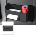 thumbnail image 2 of Langgg TPE Seat Back Organizer for Tesla Model Y Model 3 Black Accessories, 2 of 9