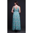 thumbnail image 3 of Bimba Robe Longue à Imprimé Floral pour Femmes, Bretelles Spaghetti, Col en V, Maxi, Tenue de Plage - Moyen, 3 of 4