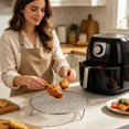 thumbnail image 4 of ZZHZGZon Sale Eaf Gourmet Air Fryer Rack – Universal Non Stick Stainless Steel Rack for Even Crisping Sturdy Trim Design Compatible with Air Fryers And, 4 of 7