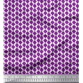 thumbnail image 1 of Soimoi Poly Georgette Fabric Diamond Block Printed Craft Fabric by The Yard 52 Inch Wide, 1 of 2