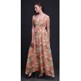 thumbnail image 4 of Bimba Robe Longue à Imprimé Floral pour Femmes, Bretelles Spaghetti, Col en V, Maxi, Tenue de Plage - XX-Grand, 4 of 6