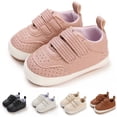 thumbnail image 4 of XDZJLR Infant Sneakers Spring And Autumn Children Toddler Boys Girls Flat Bottom Non Slip Comfortable Double Hook Loop Solid Color Style Sneaker, 4 of 7