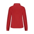 thumbnail image 4 of Besolor Button Down Shirts for Women Solid Color Long Sleeve Colared Tops Loose Office Blouses for Casual Work, 4 of 5