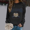 thumbnail image 2 of HNMKIU Crewneck Sweatshirt Women Fall/Winter Print Sweatshirt Without Hoodie, 2 of 4