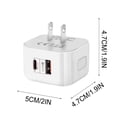 thumbnail image 3 of Lksixu 20W Fast Charger, Port PD Power Delivery Quick Charger 3.0 Wall Charger Block Plug For All Phone InCar Adapter Electronics for Home Office School, 3 of 7