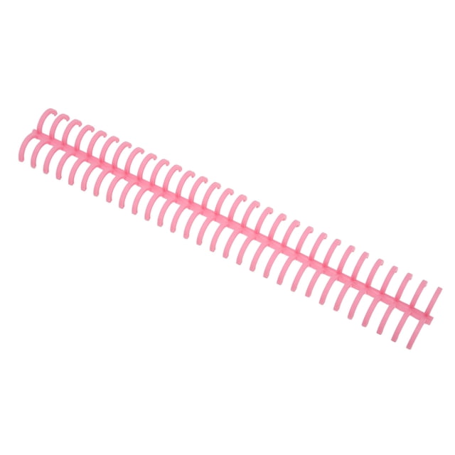 Sheet Binding Comb, Spiral Binding Coil 130 Sheets Capacity Easy Cutting 10Pcs For Page Pink