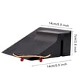 thumbnail image 3 of YANGHONGY Kit de Parcs de Skate Pièces de Rampe pour Planche à Doigts Rampe de Fingerboard Planche à Roulettes, 3 of 3