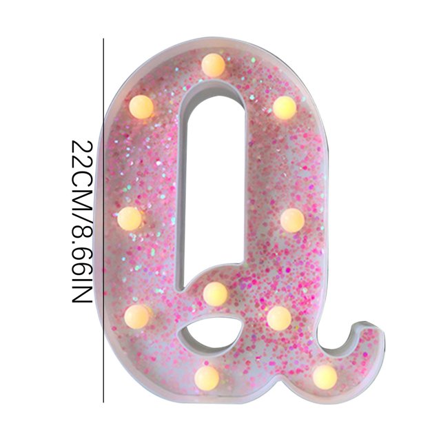 JilgTeok 2 Packs Colorful Light Up Letters LED Letter Lights for Proposal Statement Birthday Party Wedding Home Bar Decoration Scene Decorative Light Clearance