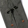 thumbnail image 5 of Chef Aprons for Men Women with Large Pockets, Cotton Canvas Cross Back Heavy Duty Adjustable Work Apron, (Grey), 5 of 5