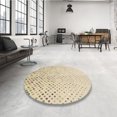 thumbnail image 4 of Ahgly Company Tapis d'Intérieur Lavable en Machine Carré Transitionnel Vanille Or, 3 Pieds Carré, 4 of 7
