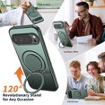 thumbnail image 4 of Magnetic For Google Pixel 10A Phone Case,360° Rotatable Ring Kickstand,Compatible with Mag-safe,Anti-Drop Protection,Heavy Duty Shockproof Anti-Scratch Rugged Phone Case Cover,Green, 4 of 7