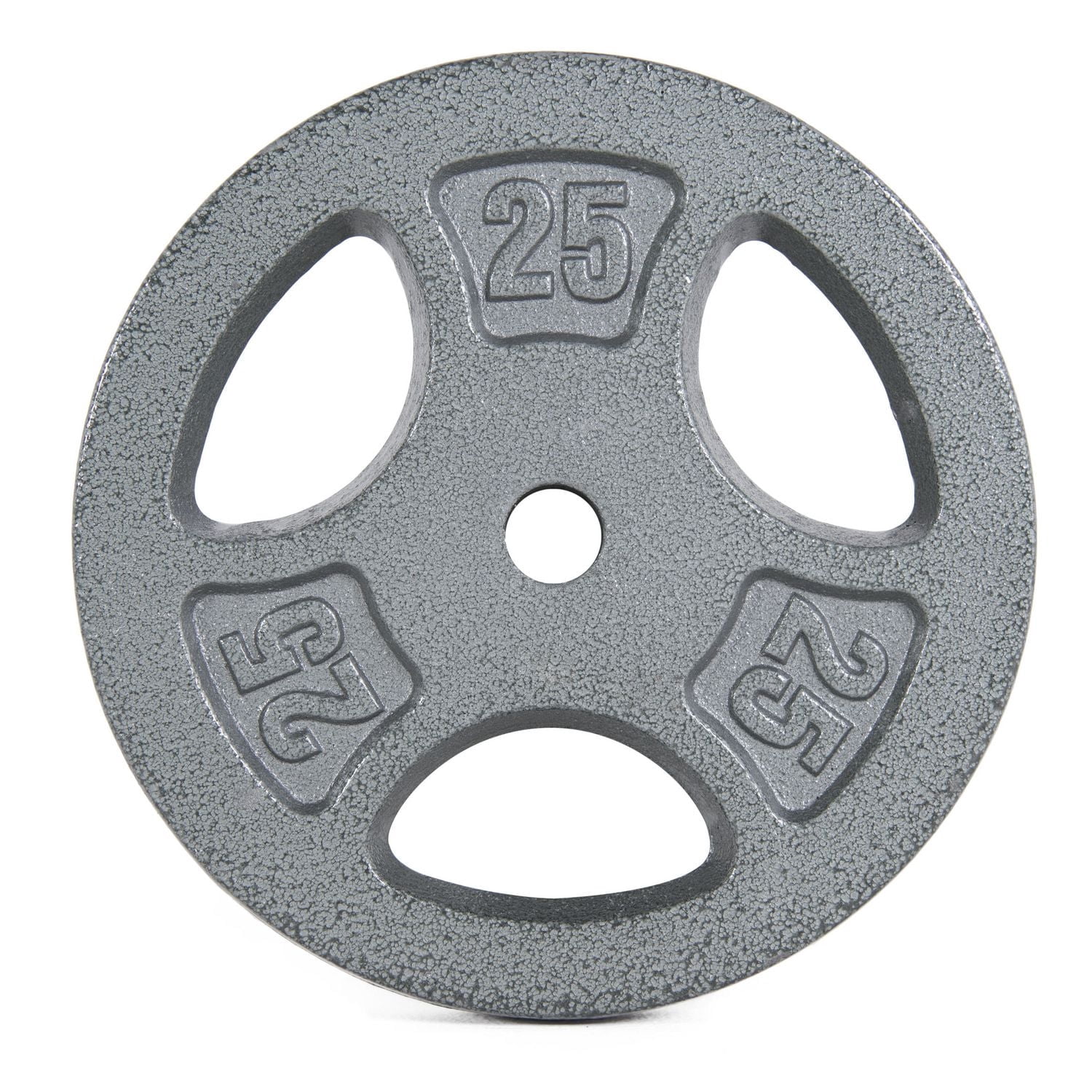 Plaque de préhension standard en fonte CAP Barbell, 1 pouce, 25 lb, simple, grise