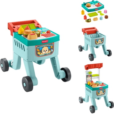 Fisher-Price – Rires et Éveil – Chariot-trotteur 4 en 1, 14 éléments