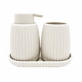 thumbnail image 1 of Mainstays Ensemble d’accessoires de salle de bain 3 pièces, Blanc, 1 of 11