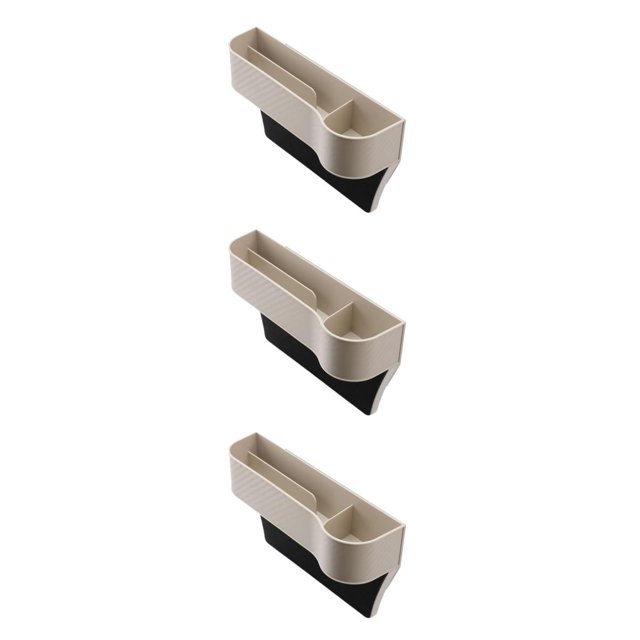 mmirethe Gap Filler Organizer High Performance with Cup Holder Beige Right 3Set