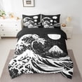 thumbnail image 2 of YST Moon Bedding Set, Ocean Waves Comforter Set, 7-Piece Bed in a Bag, King Size, 2 of 4