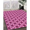 thumbnail image 3 of Ahgly Company Tapis Rectangulaire Lavable en Machine Intérieur Transitionnel Rouge Framboise, 8 Pieds x 12 Pieds, 3 of 7