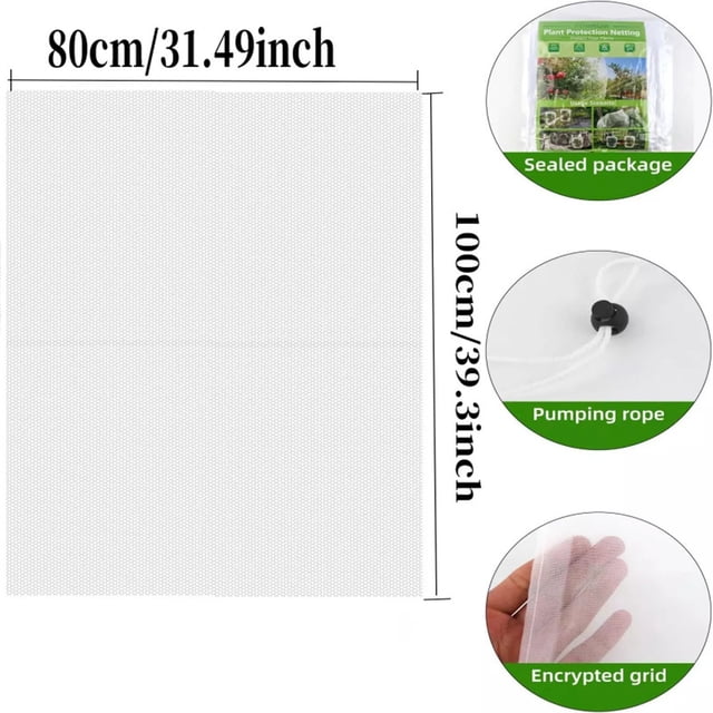 Fridja Clearance Under 5$ Garden Insect Net Cover Is Used To The Flowers Of Plants From Damage