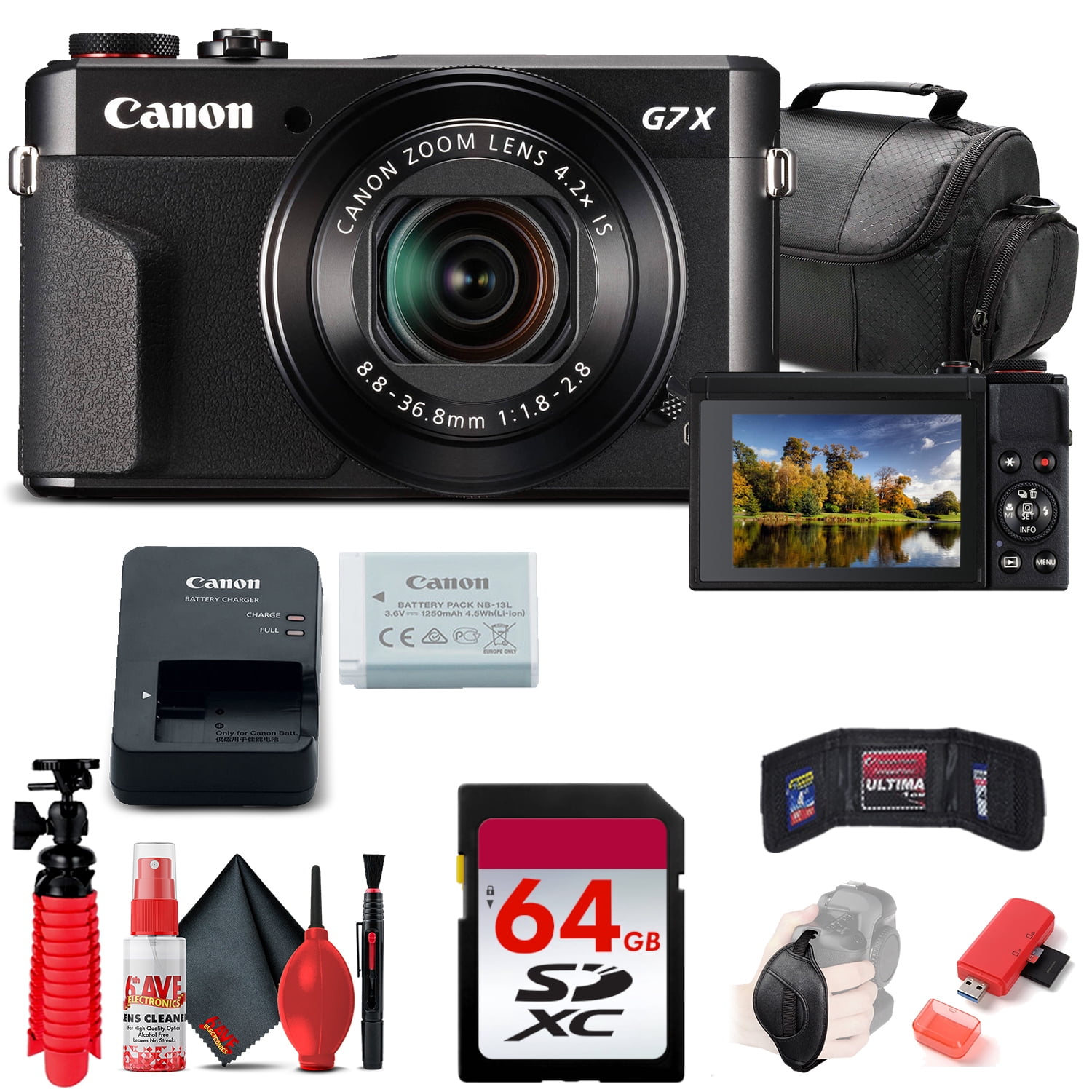 Restored Canon PowerShot G7 X Mark II Digital Camera (1066C001) +