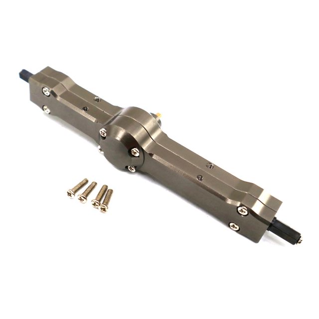 maskred CNC Rear Axle For 1/12 MN D90 OFF-Road RC Car Accessories Replacement Parts Titanium