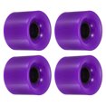 thumbnail image 1 of Unique Bargains Roues de Longboard 60 mm Roue de Planche à Roulettes Roues de Rue pour Planches à Roulettes Roues Cruiser 78 A, Violet Lot de 4, 1 of 4