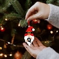 thumbnail image 1 of LSLJS Christmas Ornaments Christmas Acrylic Hanging Decorations - Set of 26 Alphabet Letters with Santa Claus Design for Holiday Ornaments and DIY Crafts Christmas Hanging Decorations, 1 of 6