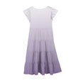 thumbnail image 3 of RXIRUCGD 2025 Vêtements d'Été pour Enfants Mode Filles Nouvelle Robe d'Été à Manches Courtes Poches à Volants Col Rond Imprimé, 3 of 4