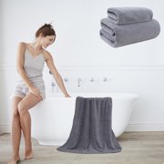 Suncoda Soft Linen 2 Pc Towel Set 1 Bath Towel 1 Washcloth Towels for Bathroom Towel Set for Adults-Highly Absorbent and Towel Set, Camping Essentials and Beach Essentials