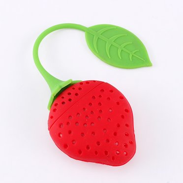 Tea Strainer, Silicone Creative Strawberry Shape Tea Infuser, Tea Leaf Strainer Straberry Pattern Kitchen Accessories For Home Tea Maker Loose Leaf Tea