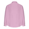 thumbnail image 3 of GigrtiJin Chemise en Lin pour Homme à Boutons, Manches Longues, Col à Revers, Chemises Unies, Mode Décontractée, Confortable, Chemises Amples, 3 of 6