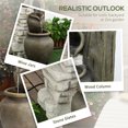 thumbnail image 4 of Outsunny Wine Jars Waterfall Fountain 4-Tier Outdoor Fountain Water Feature, 4 of 10