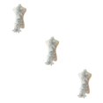 thumbnail image 1 of relayinert Belle Robe en Dentelle Florale Applique Patch pour Robes de Mariage Uniques Robe de Mariage Unique Dentelle Applique Gris 3Ensemble, 1 of 6