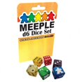 thumbnail image 1 of Steve Jackson Games SJG5940D Ensemble de dés Meeple D6, Rouge, 1 of 1
